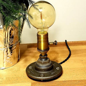 Simplistic Industrial Desk Lamp w/ Dimmer Switch